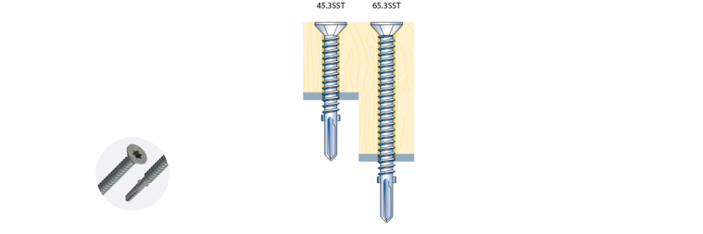 Stainless Steel Countersunk Timber to Light Section - Powell Gee